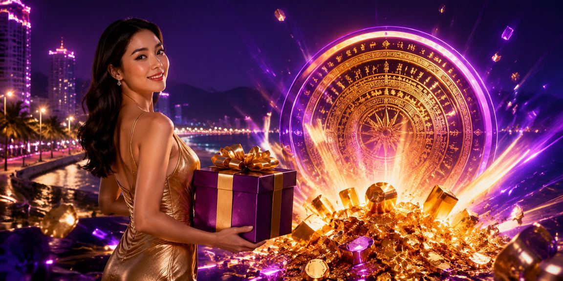 Không khí cá cược xổ số trực tuyến về đêm tại Nha Trang với ánh đèn neon rực rỡ
